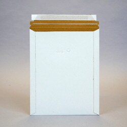 White Rigid Mailer for postcards.